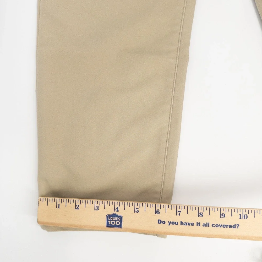 Polo Ralph Lauren Mens 36x32 Stretch Slim Fit Dobby Performance Pants Tan Chinos